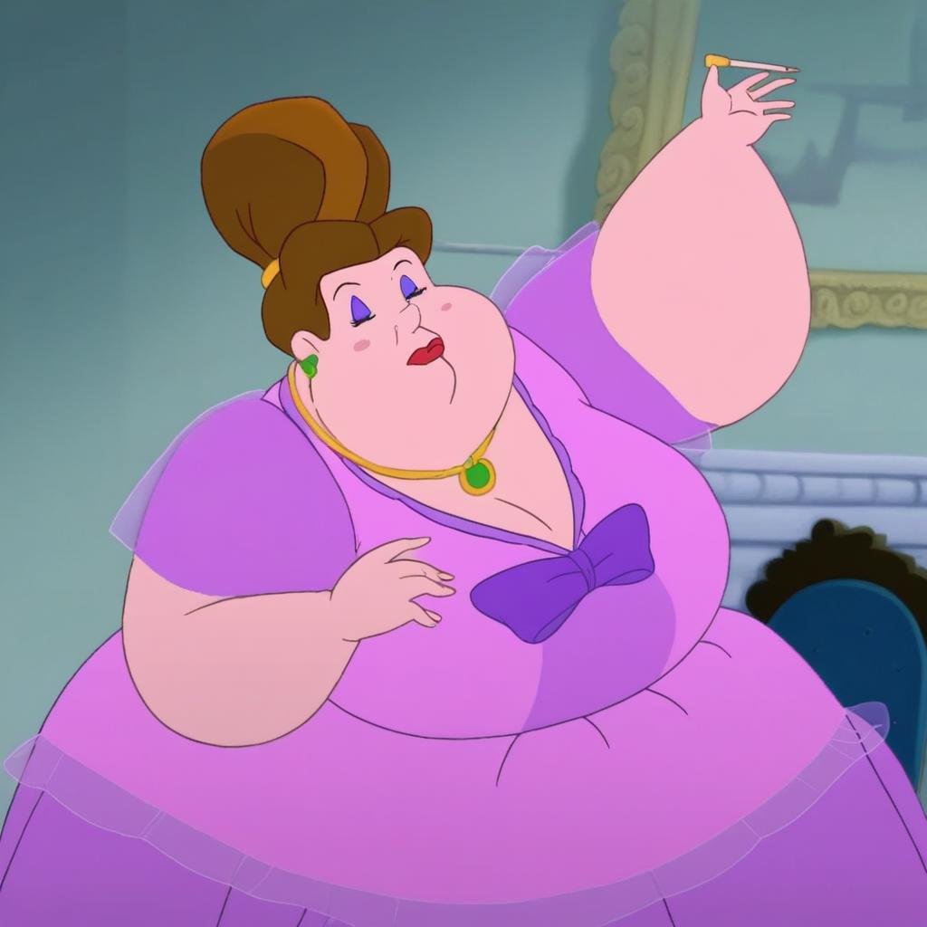 plump,  fat,  brown hair by user_815188469545633044 on Tensor.Art