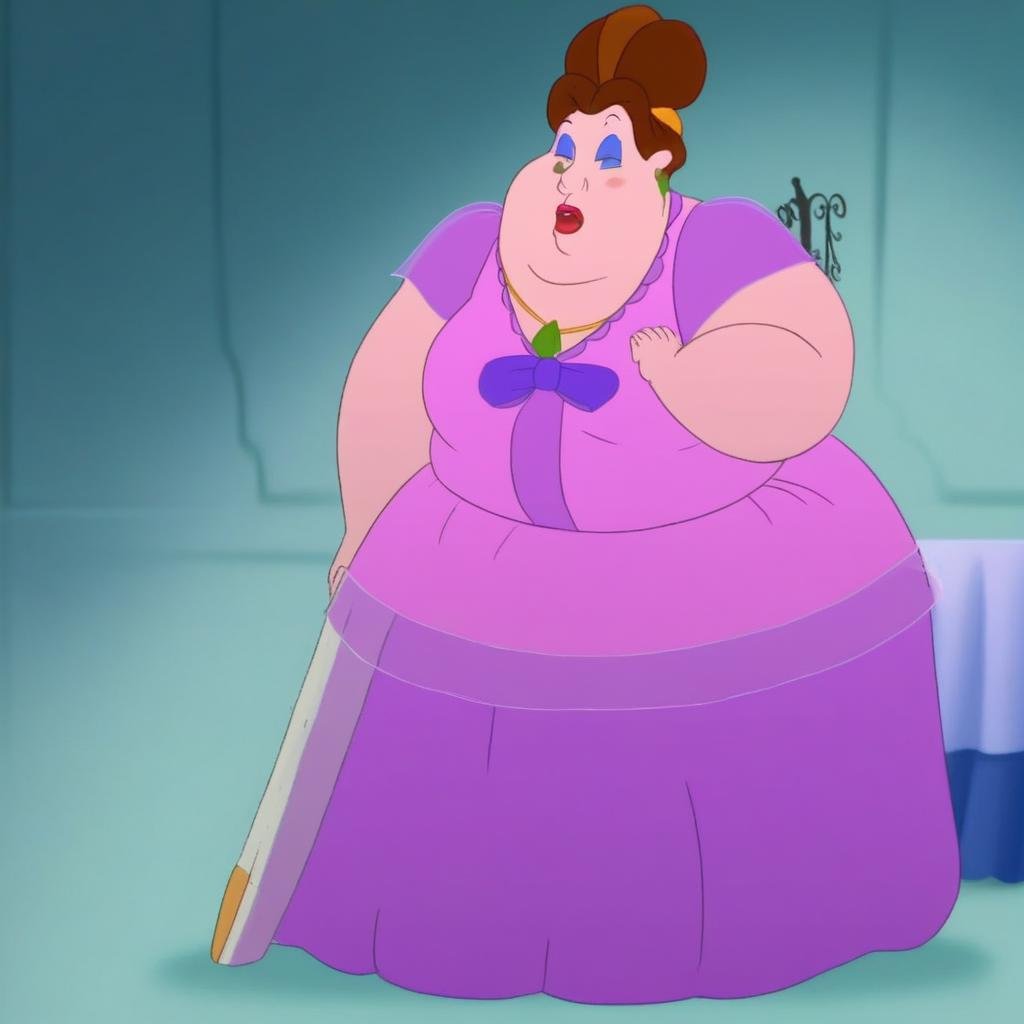 brown hair,  dress,  fat by user_815188469545633044 on Tensor.Art