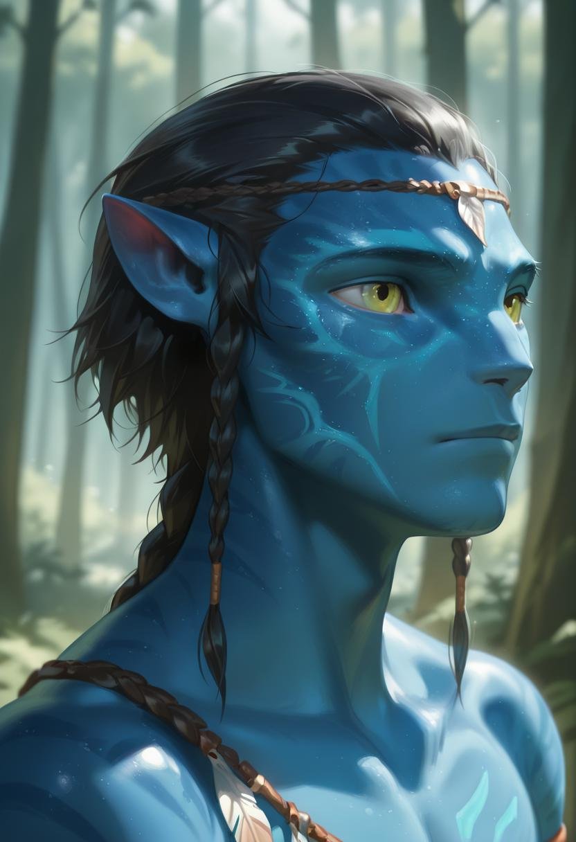 na'vi,  solo,  black hair by ZGear on Tensor.Art