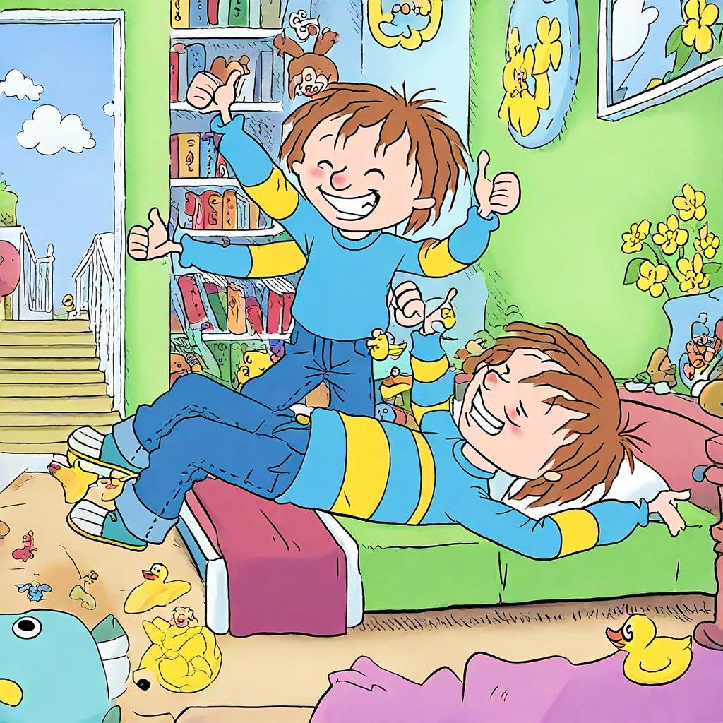 HorridHenry,  blue sky,  thumbs up by Wizardludas on Tensor.Art