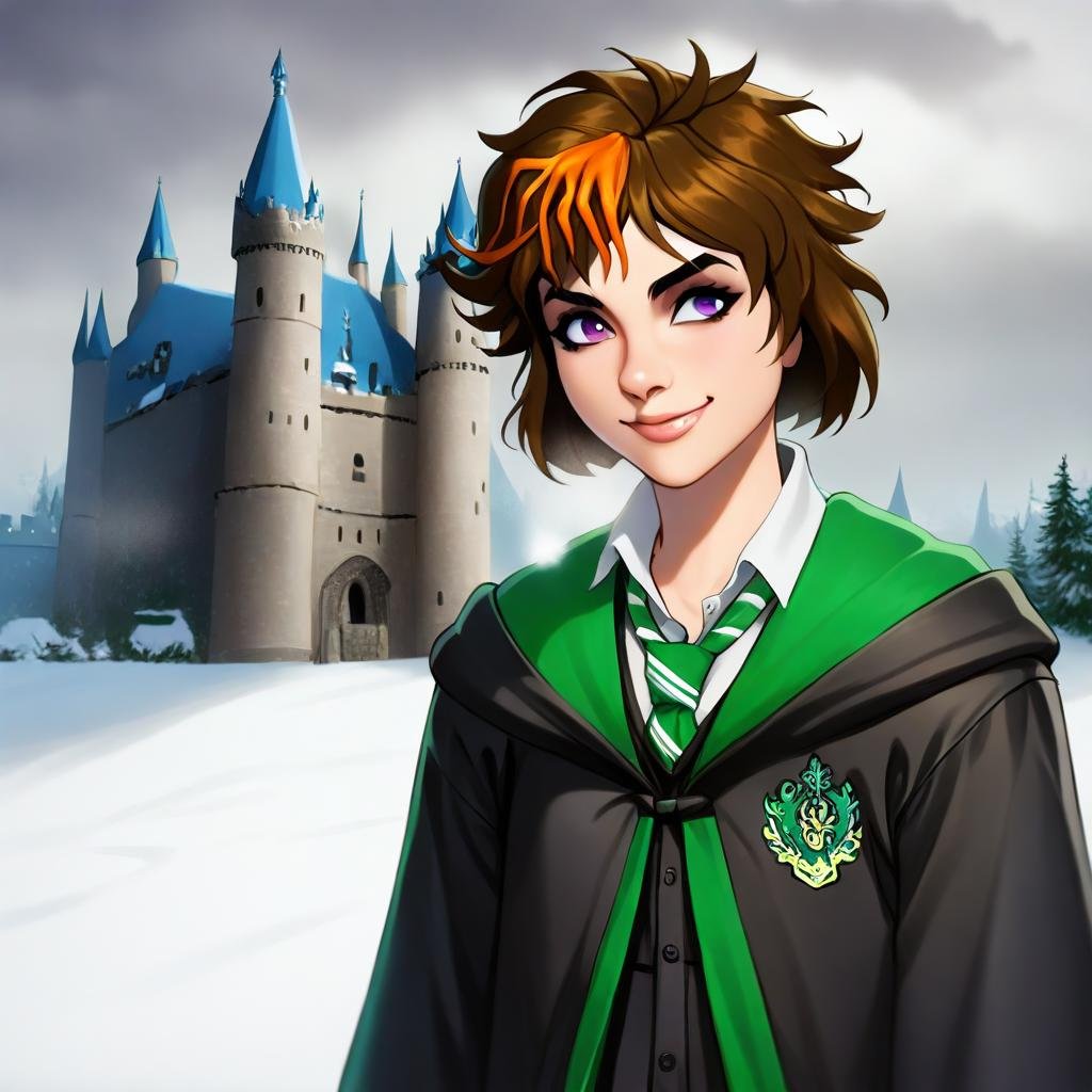 merula_snyde,  hogwarts school uniform,  solo by ZGear on Tensor.Art