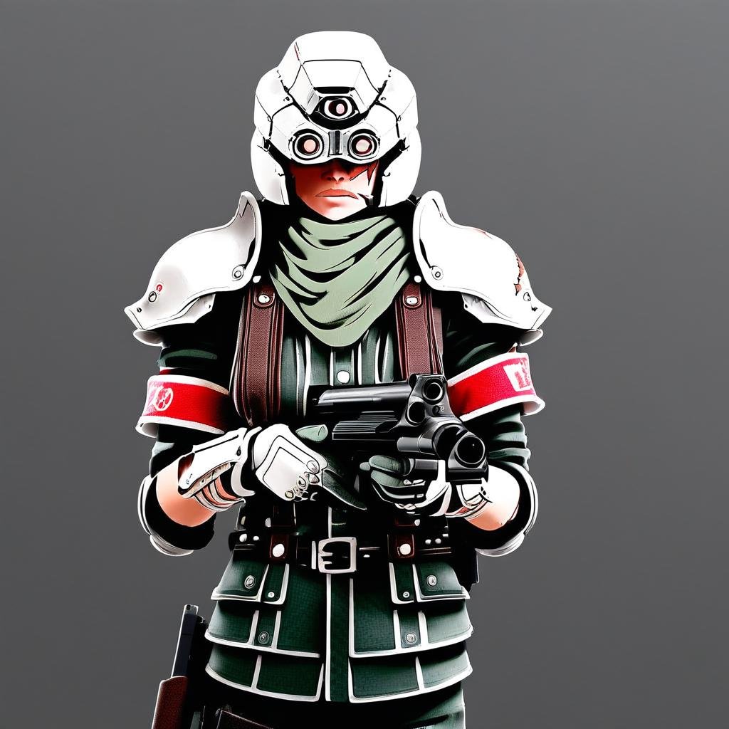 shinra-security,  solo focus,  weapon by ZGear on Tensor.Art