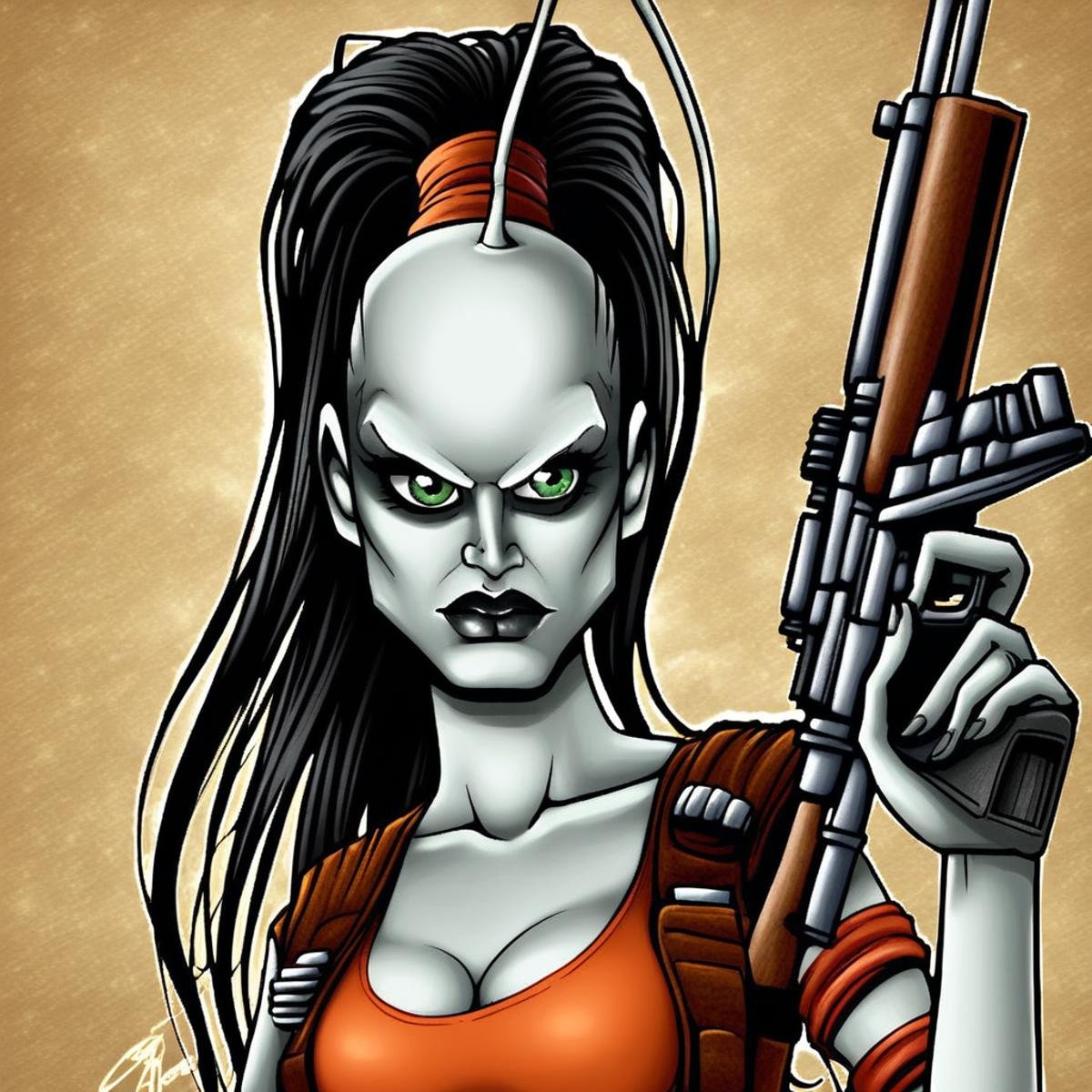 aurra-sing,  star wars,  1girl by ZGear on Tensor.Art