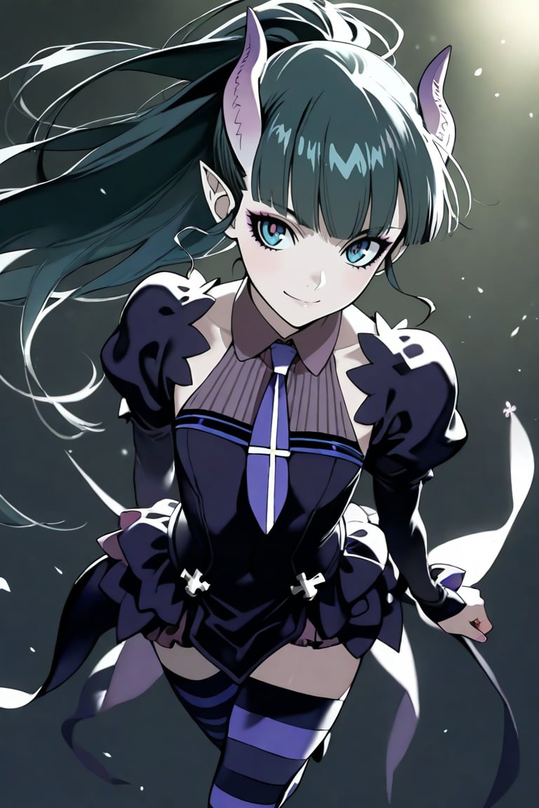 elea,  clothes,  striped thighhgihs by だれとく紳士 on Tensor.Art