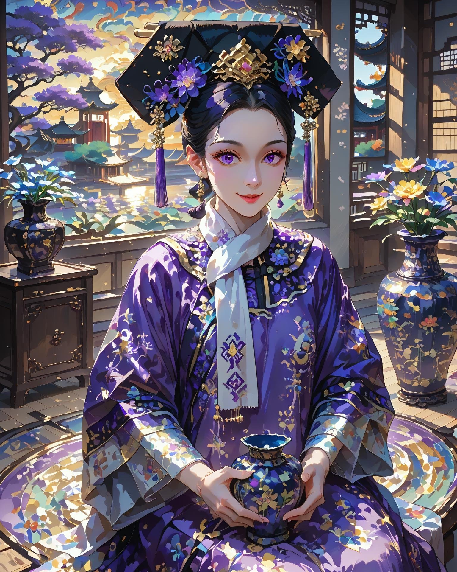 1girl,  qingfa,  (qingfa scarf) by KimiKoro on Tensor.Art