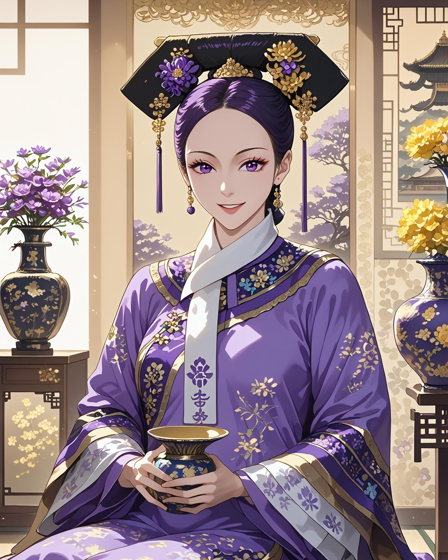 1girl,  qingfa,  (qingfa scarf) by KimiKoro on Tensor.Art
