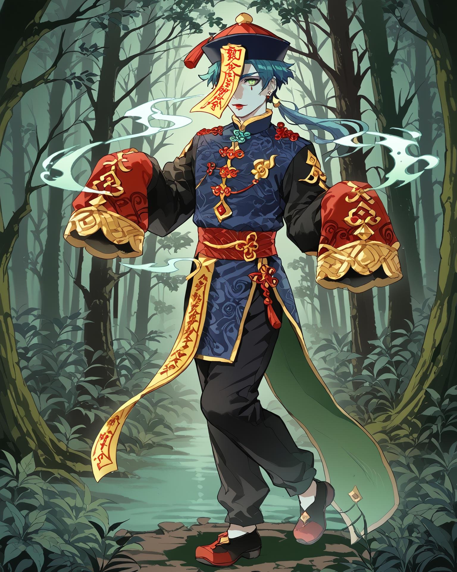 1boy,  jiangshi,  full body by KimiKoro on Tensor.Art