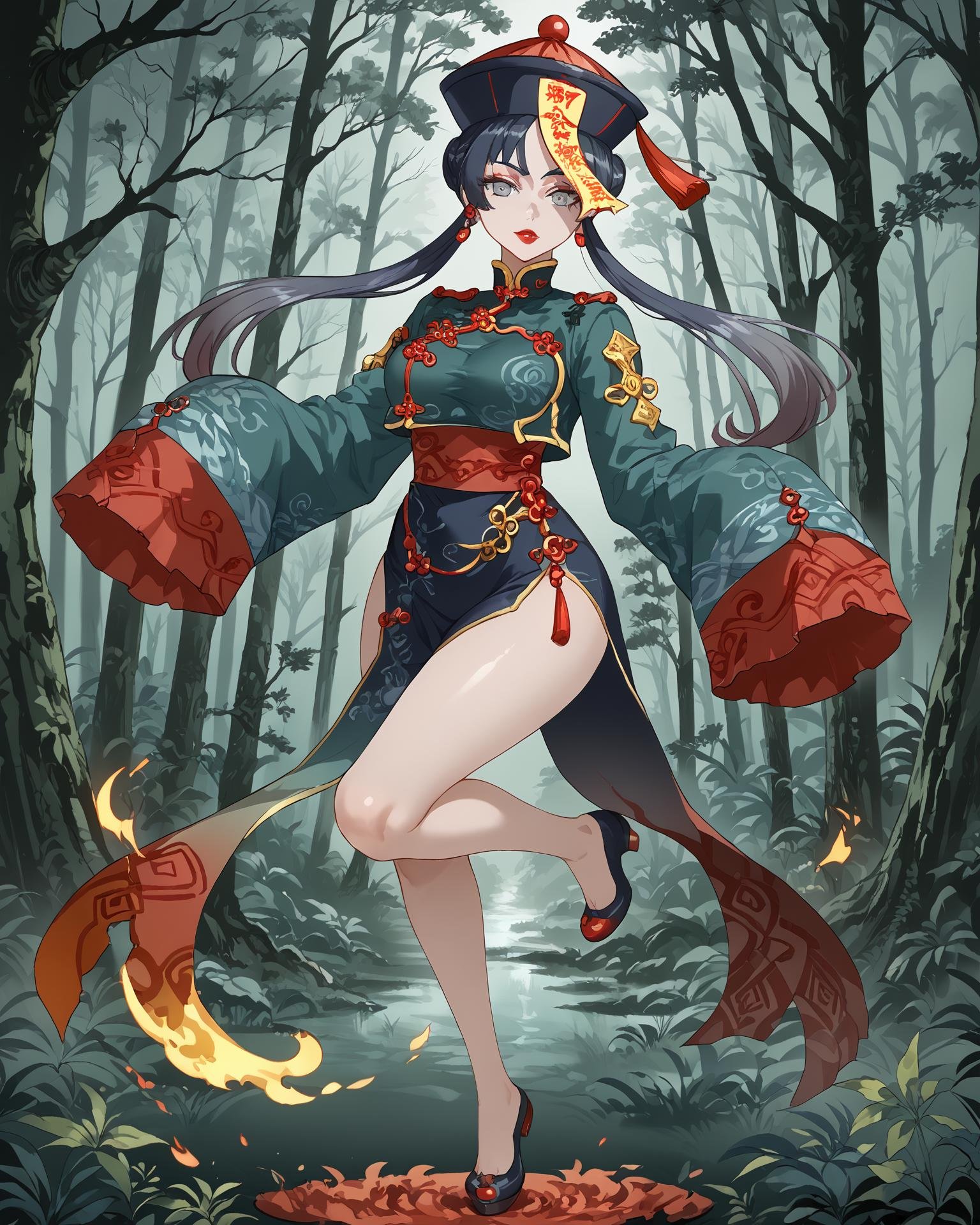1girl,  jiangshi,  full body by KimiKoro on Tensor.Art
