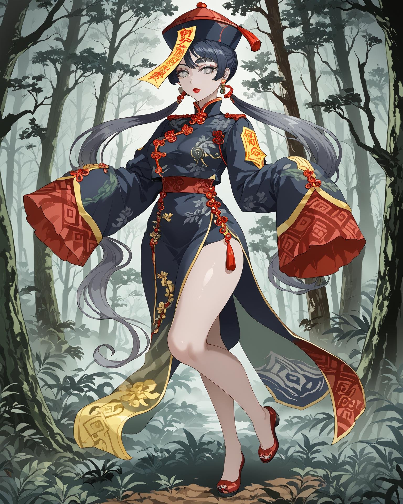 1girl,  jiangshi,  full body by KimiKoro on Tensor.Art