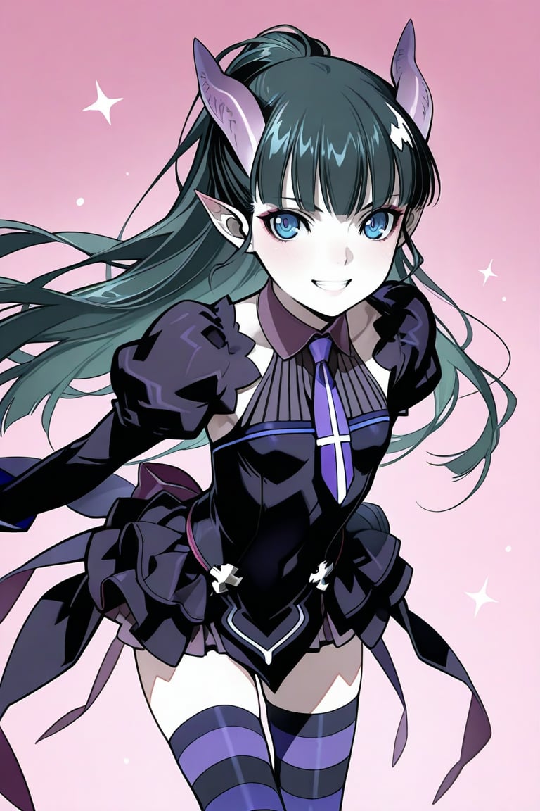 elea,  dress,  striped thighhgihs by だれとく紳士 on Tensor.Art