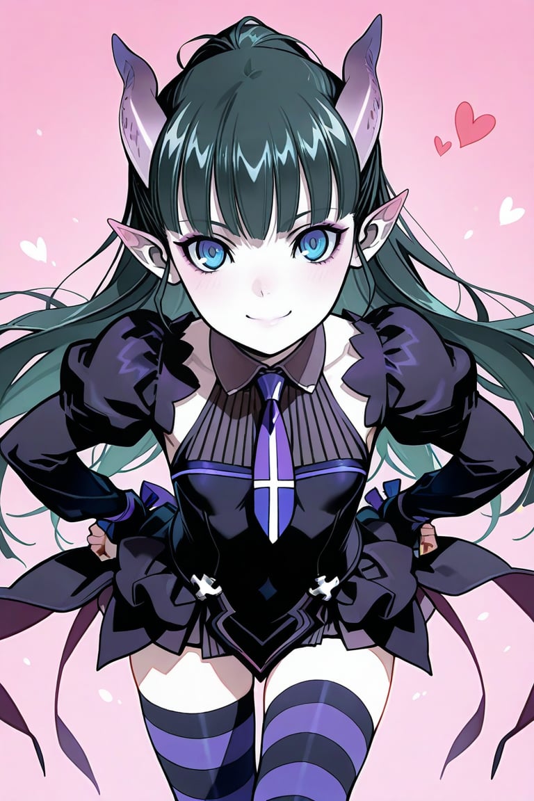 elea,  dress,  striped thighhgihs by だれとく紳士 on Tensor.Art