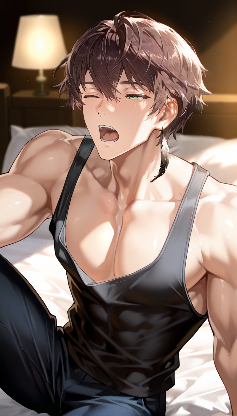 male,  solo,  male focus by YagamiKazu on Tensor.Art