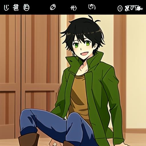 anime screenshot,  anagakuro,  he is a teen boy by Sasori Fanlatin on Tensor.Art