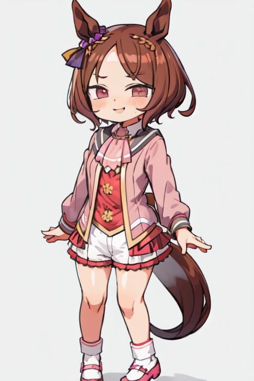 ( sakura laurel \(umamusume)\ ),  horse ear,  short hair by umapoide3tx on Tensor.Art
