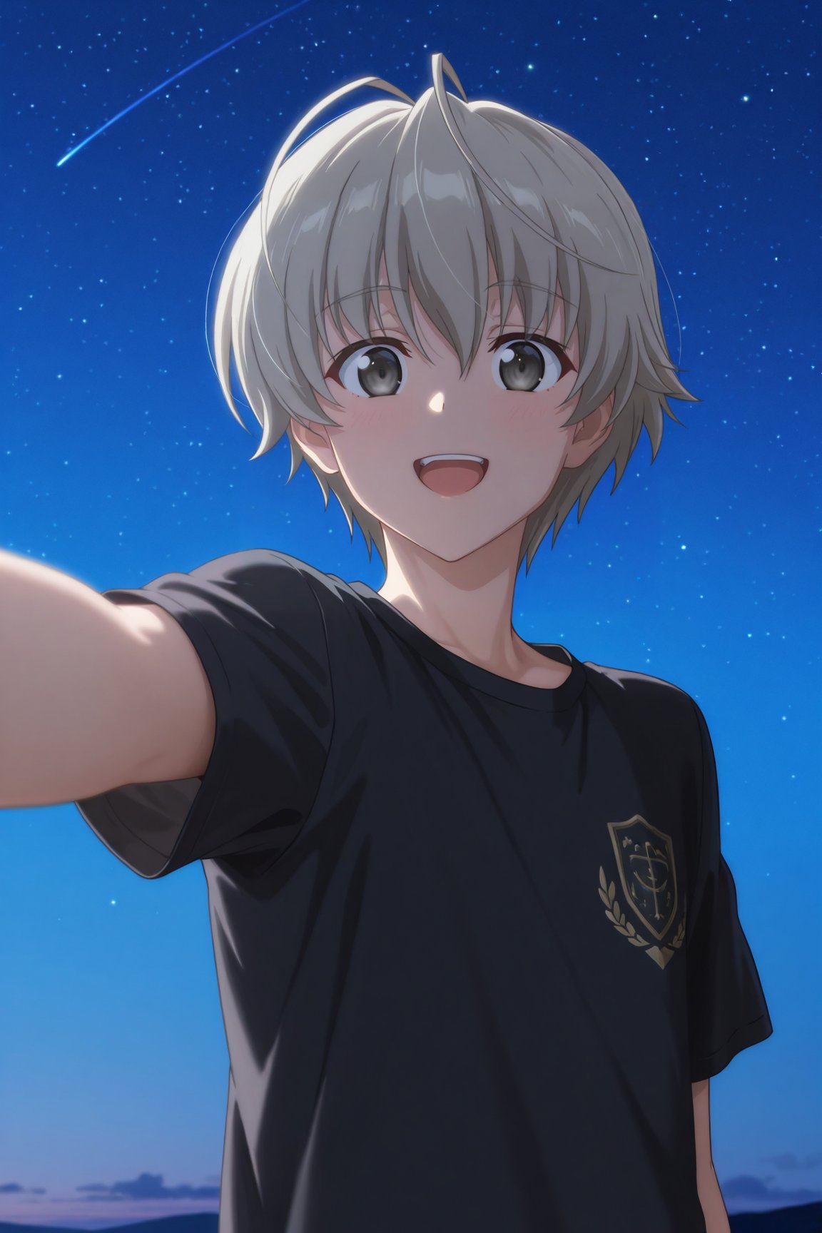 haruka kasugano,  grey hair,  grey eyes by 25kkai on Tensor.Art