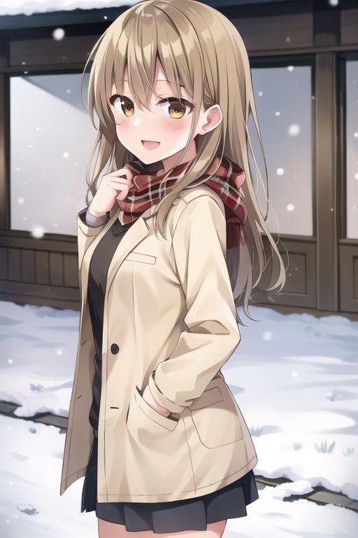 takarai yua,  brown eyes,  long hair by duongve13112002 on Tensor.Art