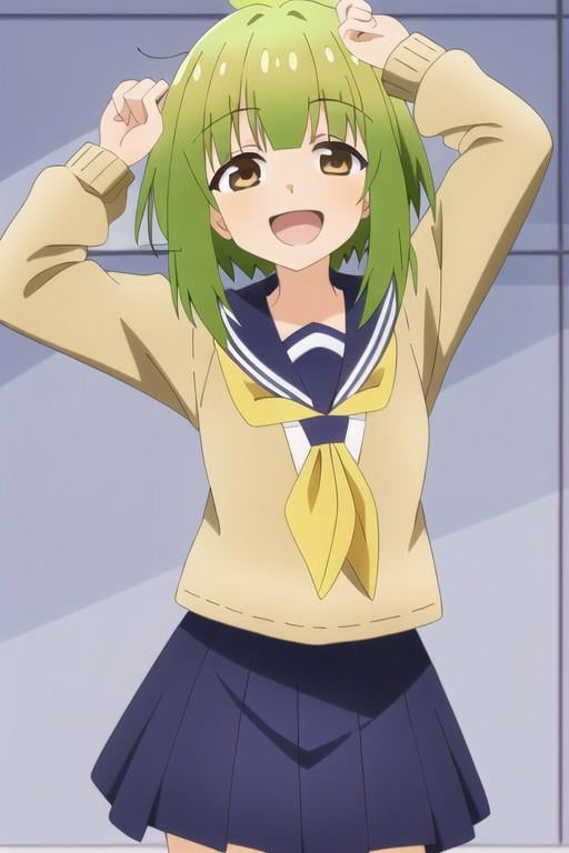 (masterpiece),  bashame meme,  green hair by duongve13112002 on Tensor.Art