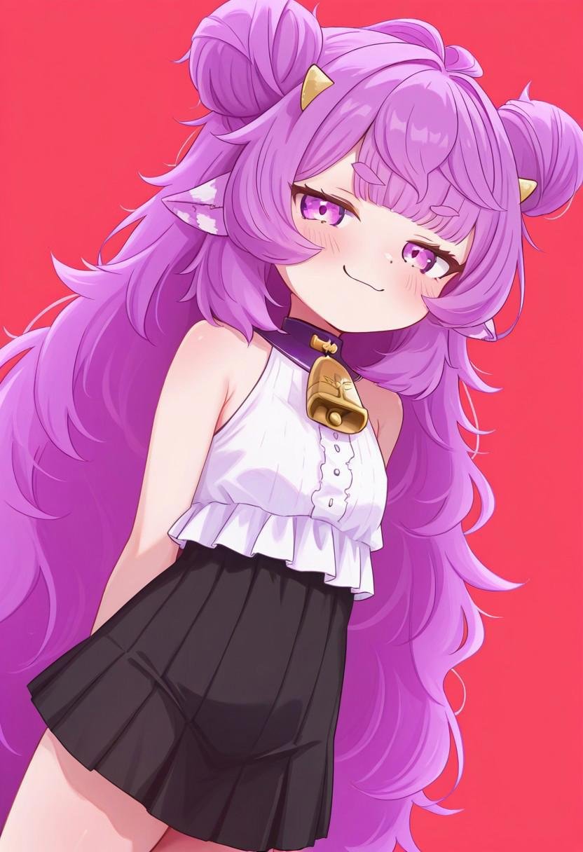 muyuMuu,  purple hair,  long hair by AndroidXL on Tensor.Art