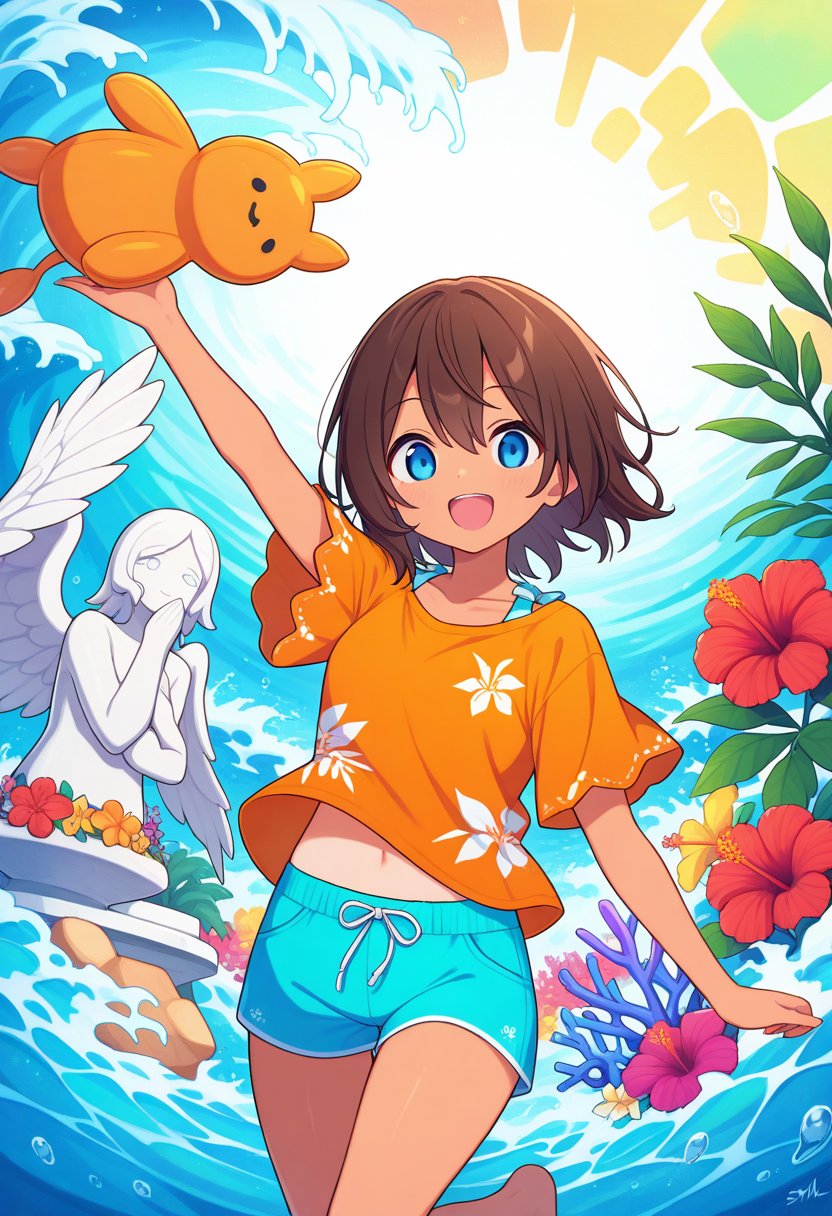 sm4c,  1girl,  brown hair by rengeSora478 on Tensor.Art