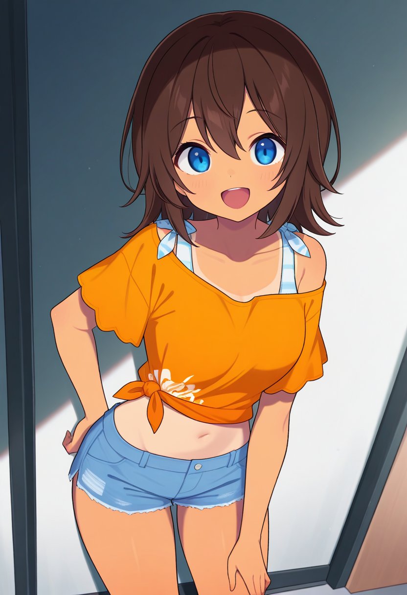 sm4c,  1girl,  brown hair by rengeSora478 on Tensor.Art
