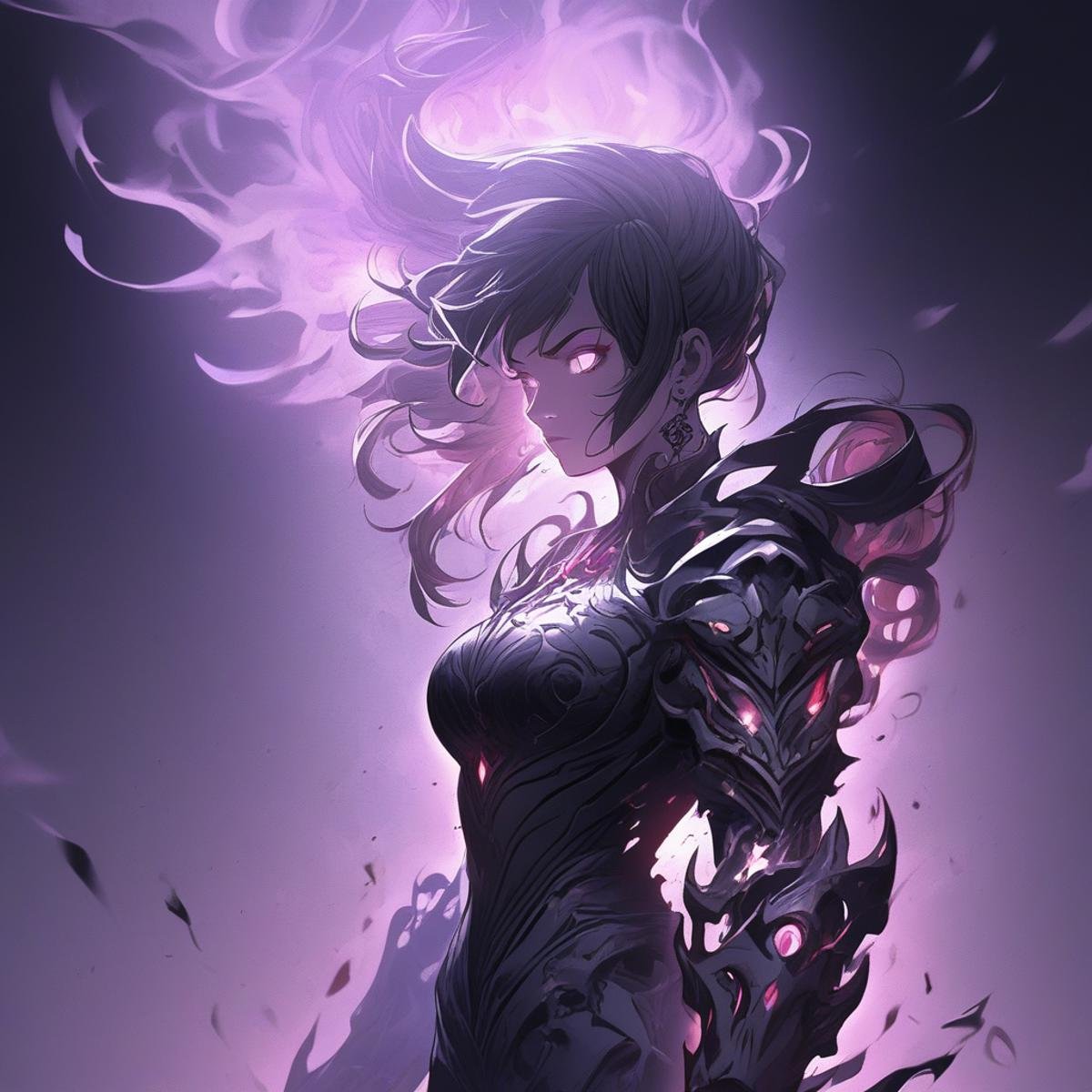 dark aura,  1girl,  black by Kuritsutian on Tensor.Art