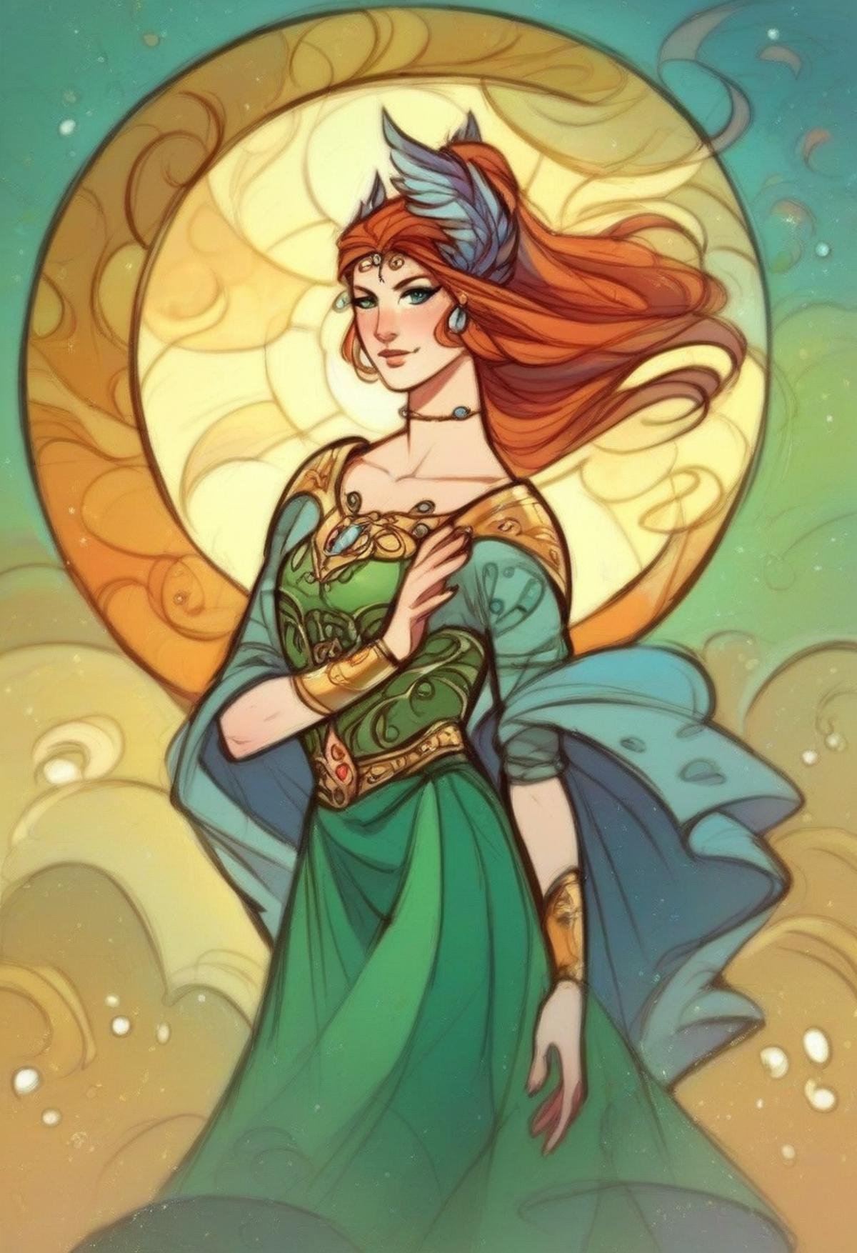 rebecca_style,  fantasy art,  score_9 by Kuritsutian on Tensor.Art
