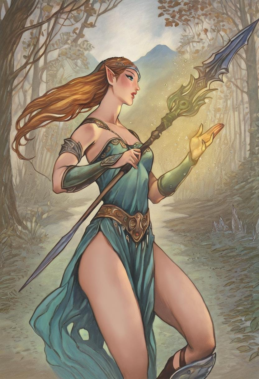 by_rebecca,  fantasy art,  1girl by Kuritsutian on Tensor.Art