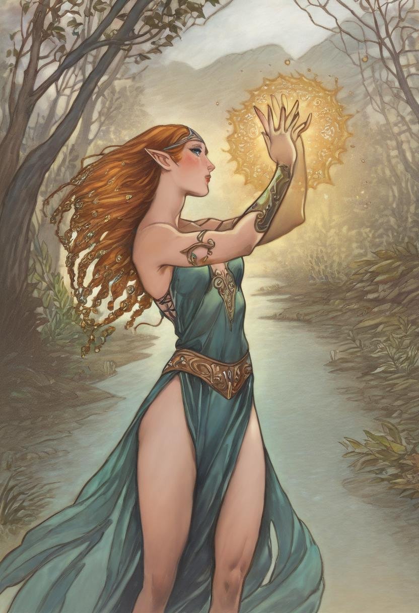 by_rebecca,  fantasy art,  1girl by Kuritsutian on Tensor.Art