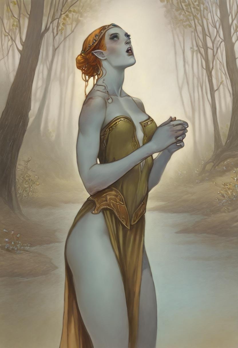 by_rebecca,  fantasy art,  1girl by Kuritsutian on Tensor.Art