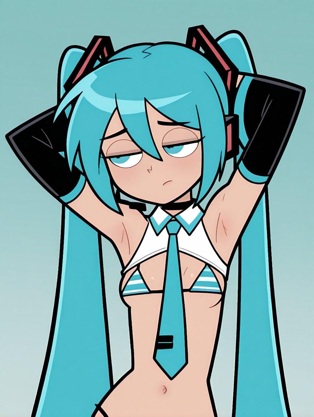 phantom style,  1girl,  hatsune miku by faminto on Tensor.Art