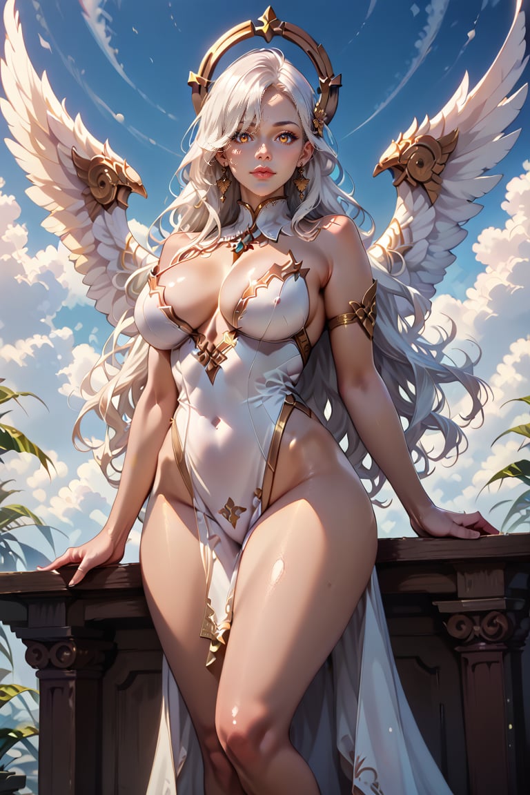 Beautiful eyes,  Perfect_eyes,  white hair by Mecha Kthulu on Tensor.Art