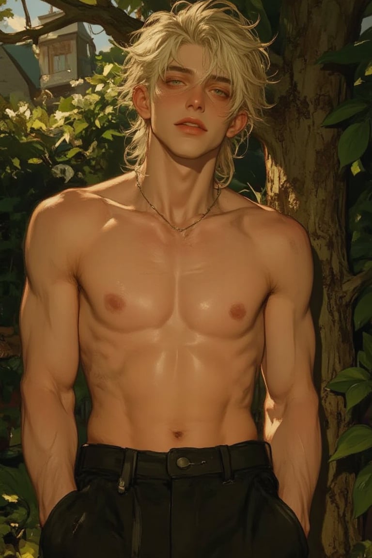 ((Male focus,  solo)),  detailed hair by Sully on Tensor.Art