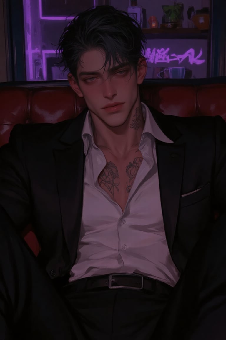 ((Male focus,  solo)),  detailed hair by Sully on Tensor.Art