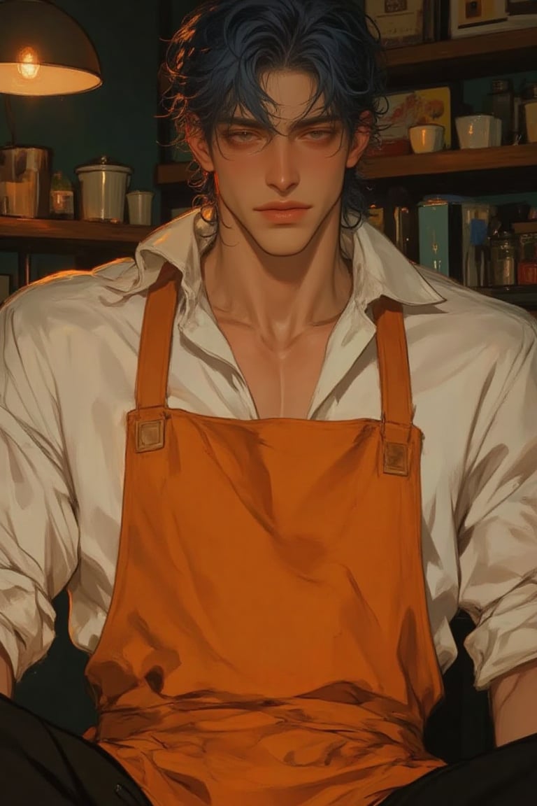 ((Male focus,  solo)),  detailed hair by Sully on Tensor.Art