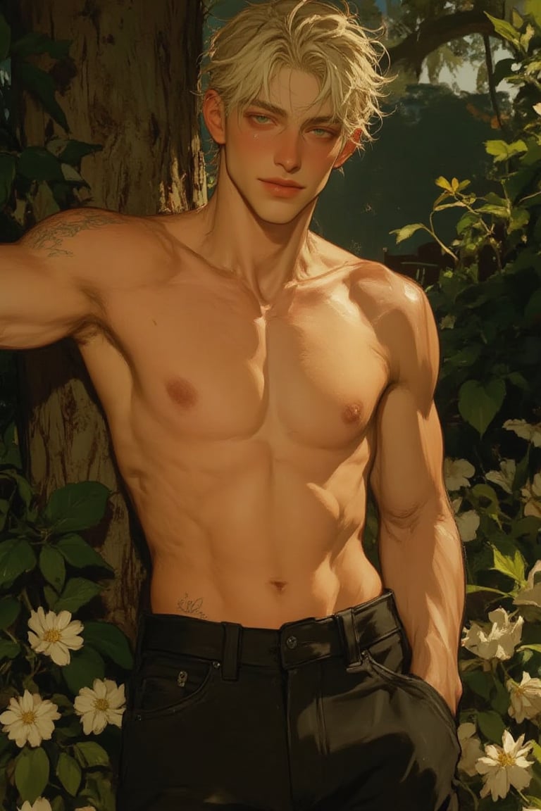 ((Male focus,  solo)),  detailed hair by Sully on Tensor.Art