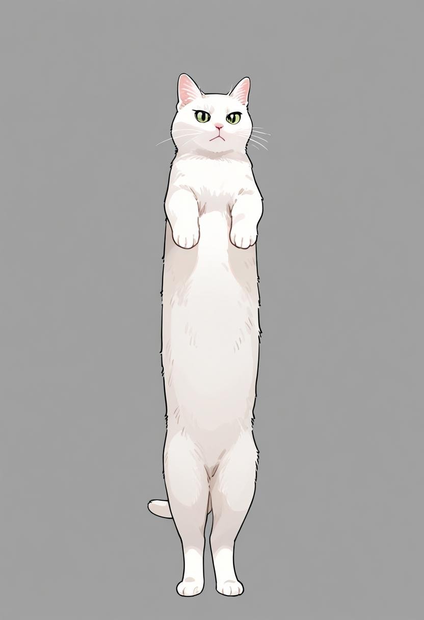 longcat (meme),  animal focus,  cat by swingwings on Tensor.Art