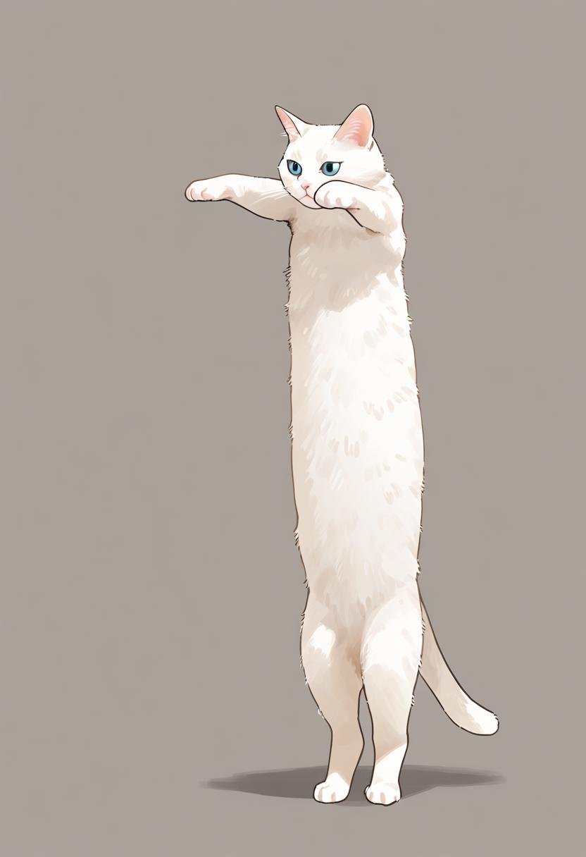 longcat (meme),  animal focus,  cat by swingwings on Tensor.Art