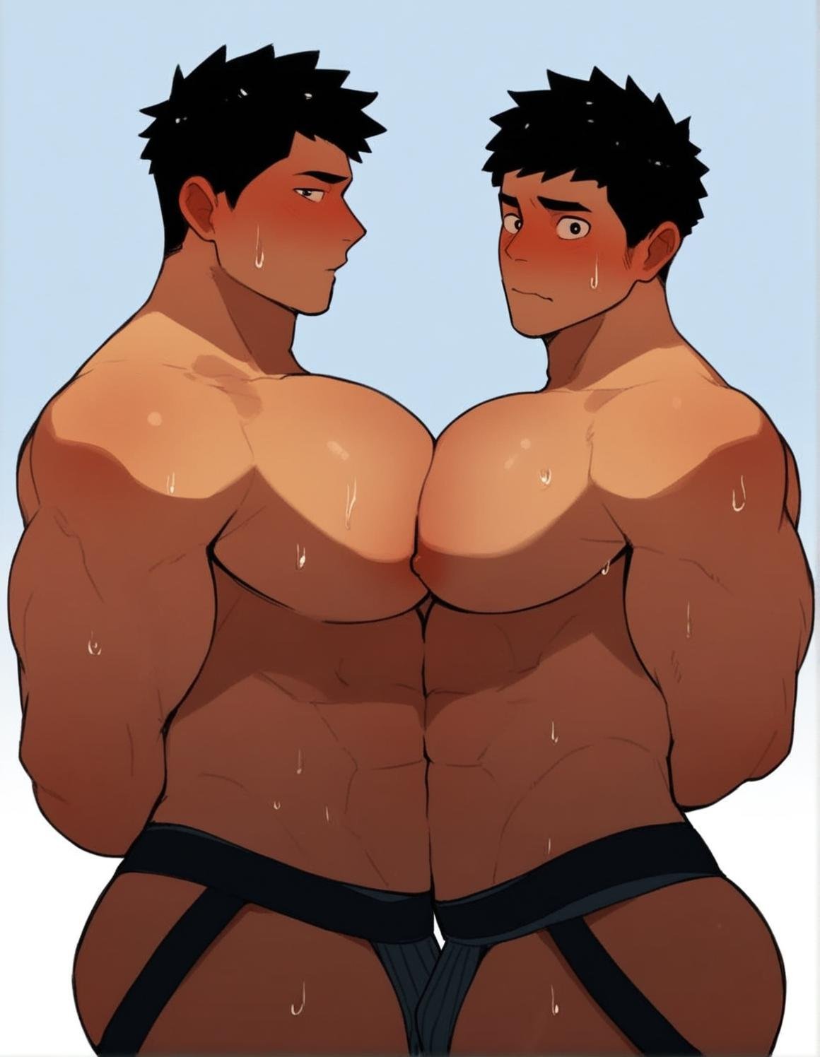 best quality,  interracial,  short hair by user_832287314171476504 on Tensor.Art