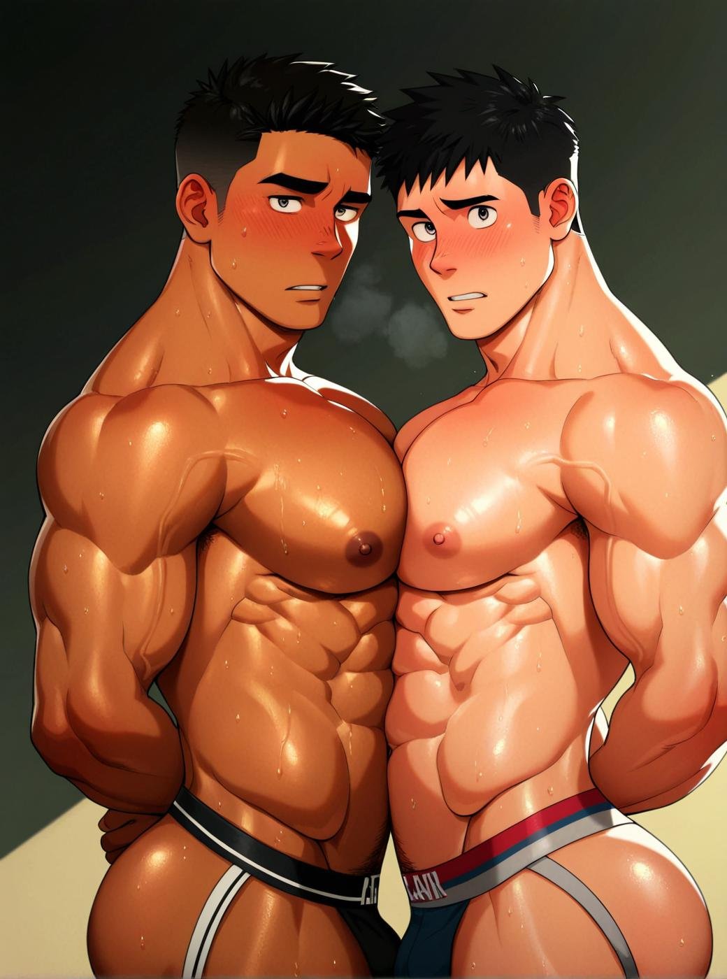 best quality,  interracial,  short hair by user_832287314171476504 on Tensor.Art