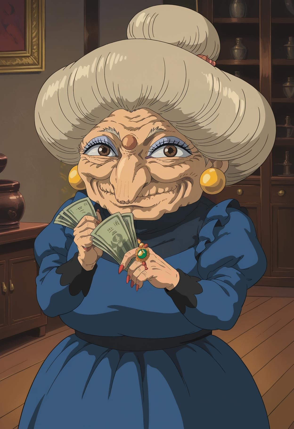 Yubaba,  old woman,  1girl by kageno on Tensor.Art