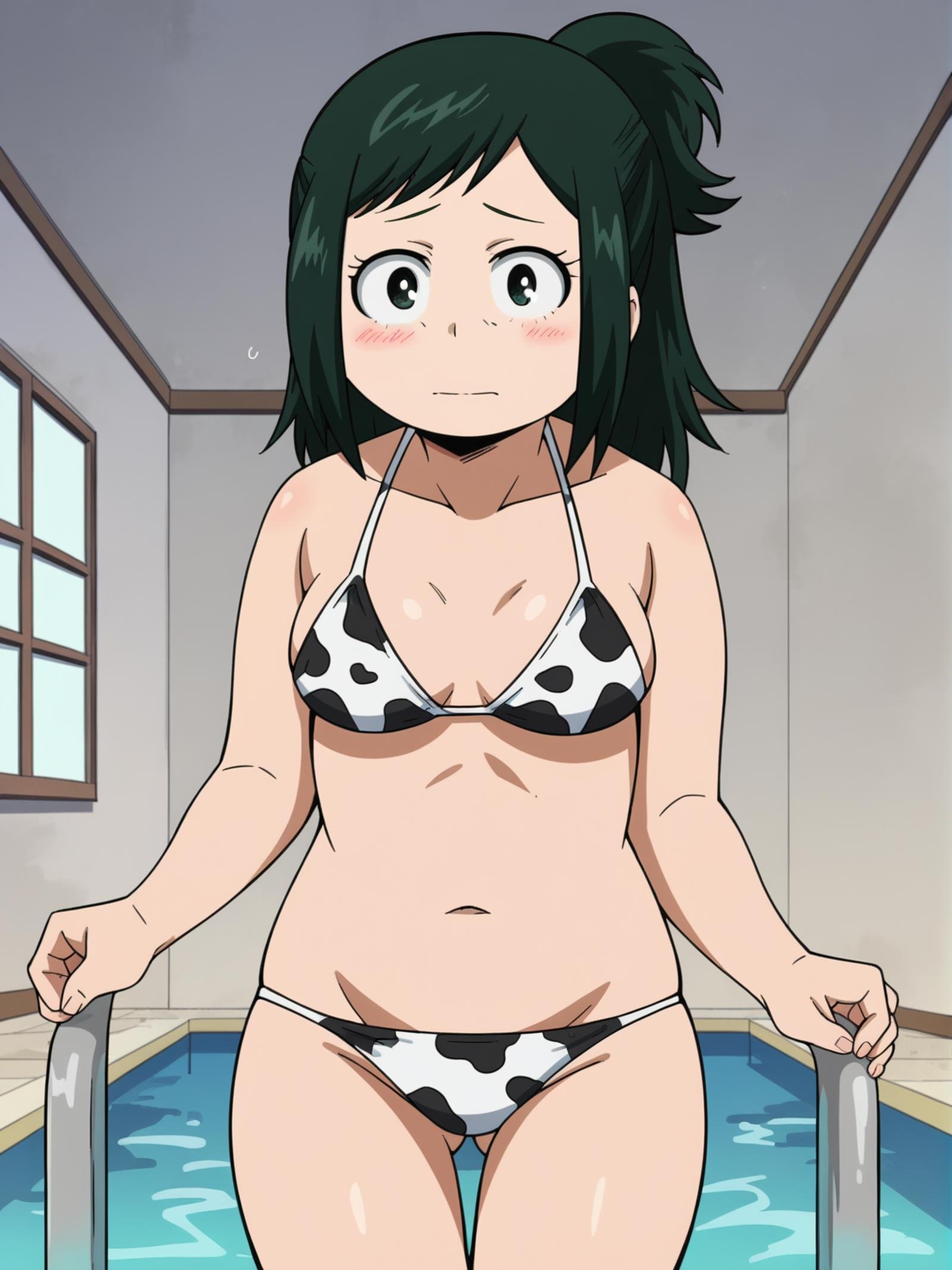 inko,  1girl,  green hair by kageno on Tensor.Art