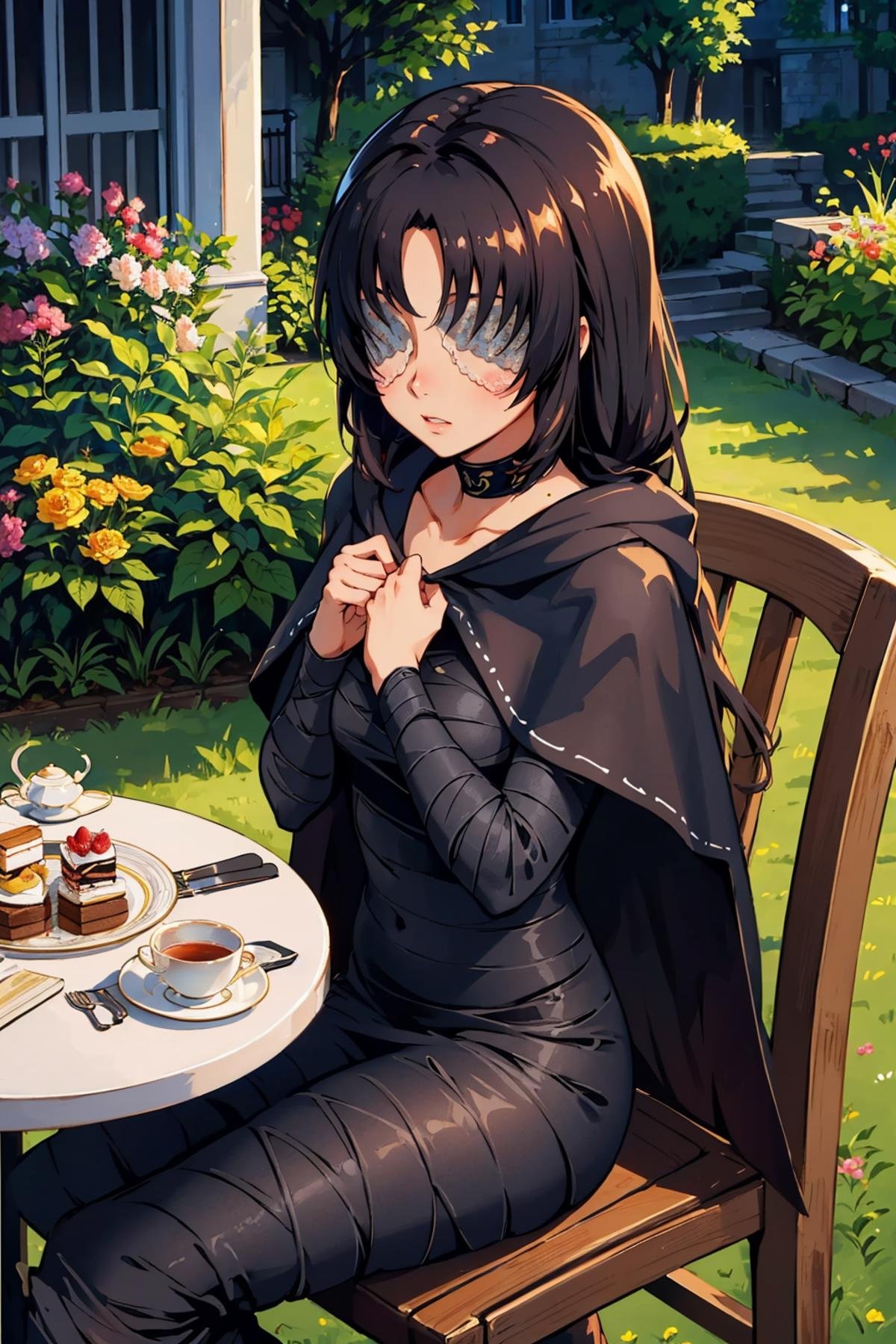 masterpiece,  best quality,  maideninblack by novowels on Tensor.Art