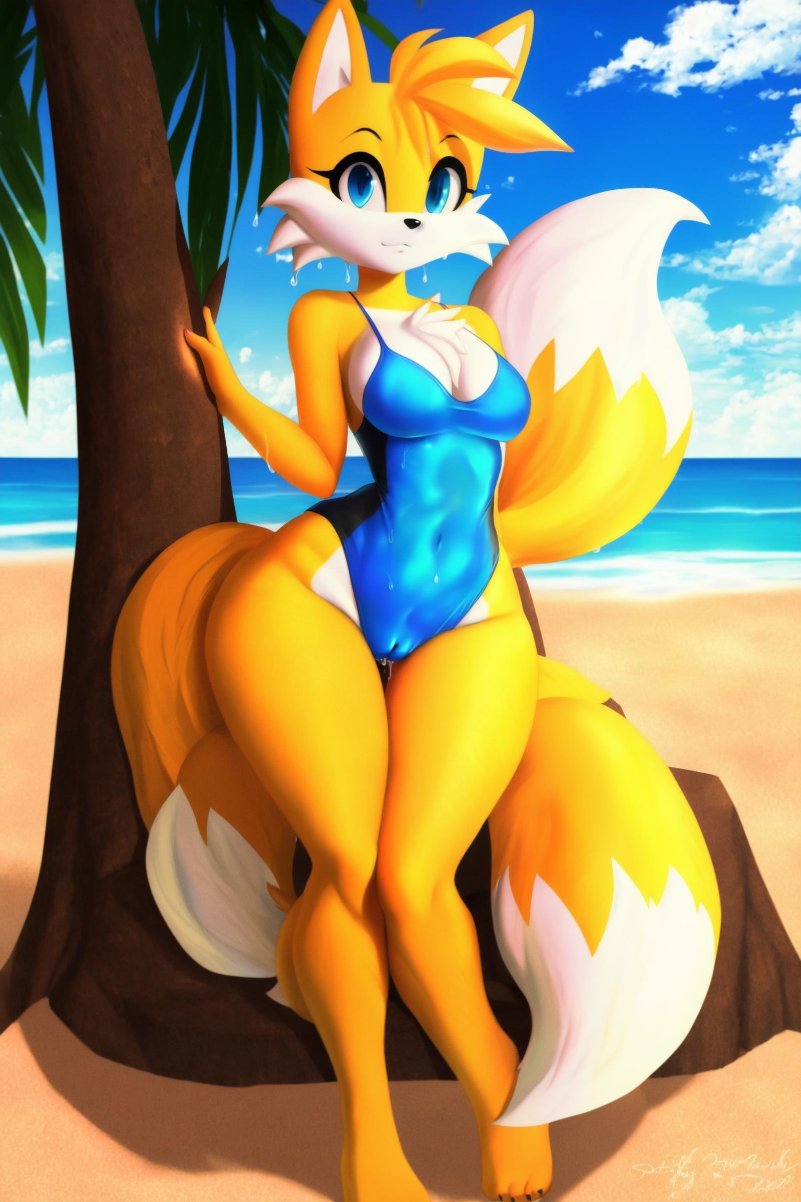 miles prower,  furry,  fox by FauxAndCroe on Tensor.Art