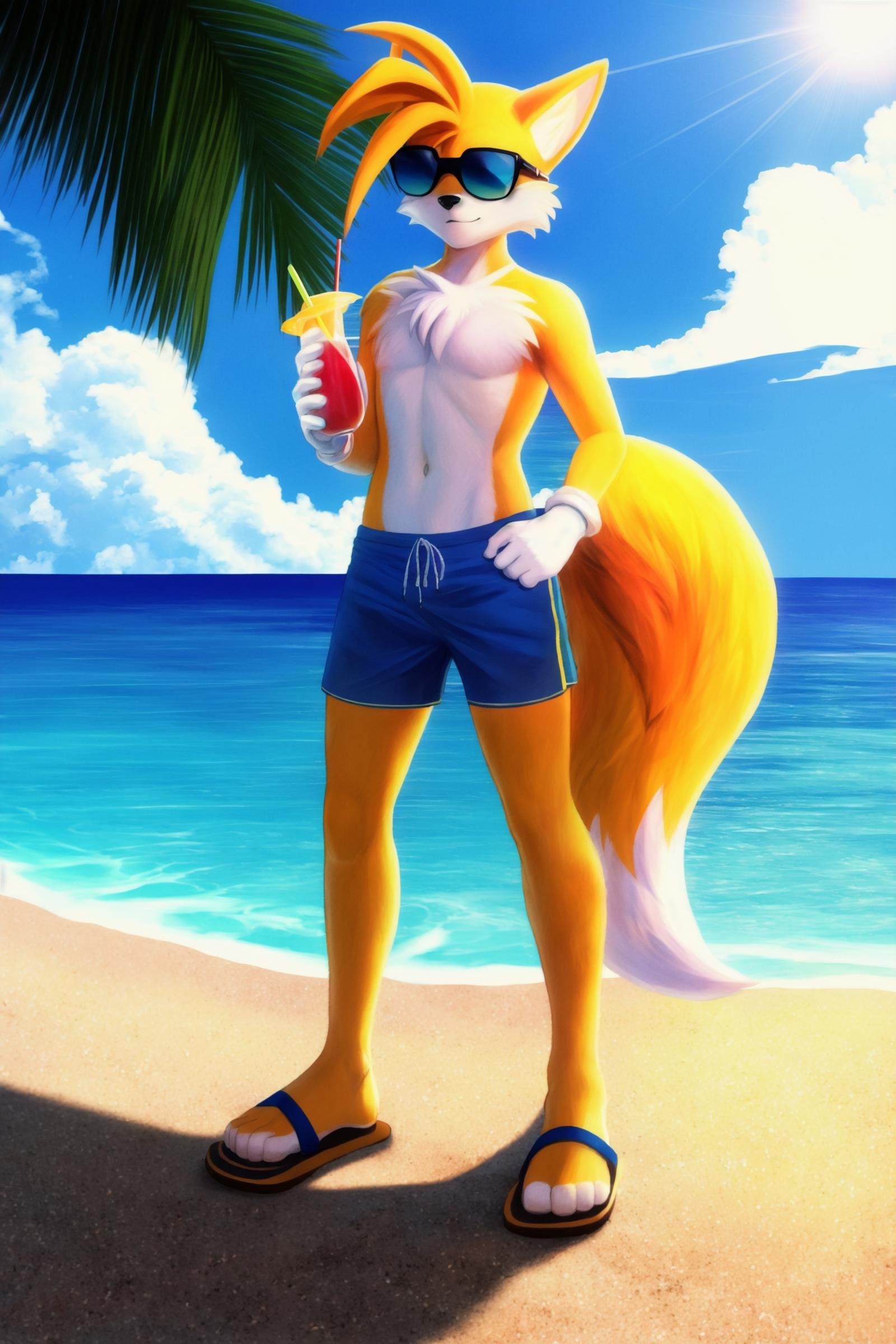 miles prower,  fox,  furry by FauxAndCroe on Tensor.Art