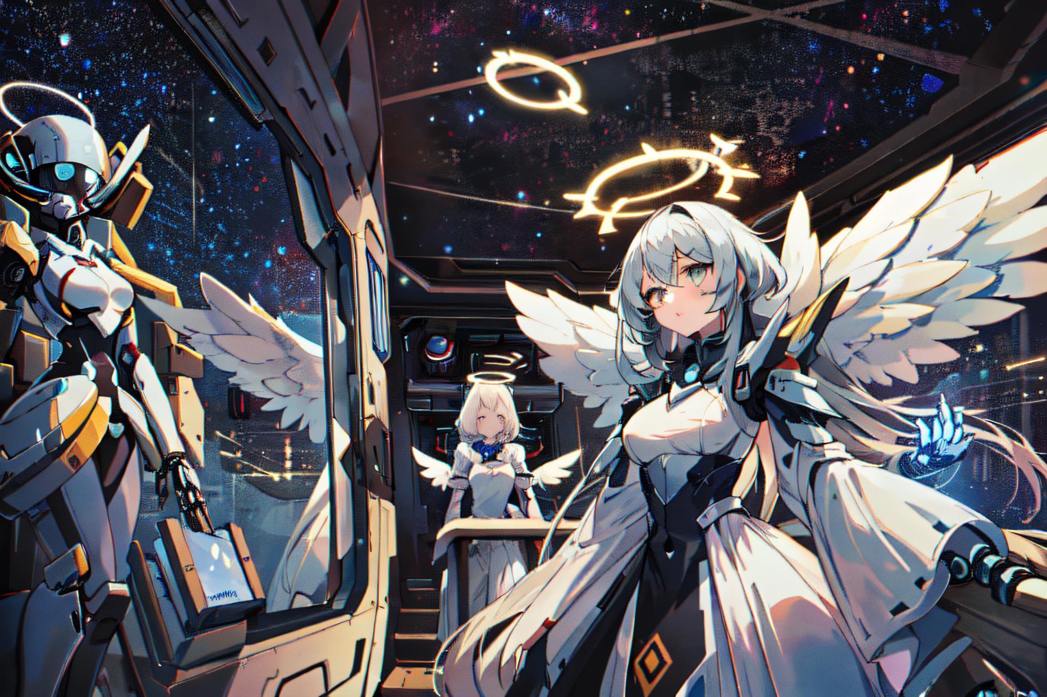 best quality,  absurdres,  spacecraft interior by AzelusLightvale on Tensor.Art
