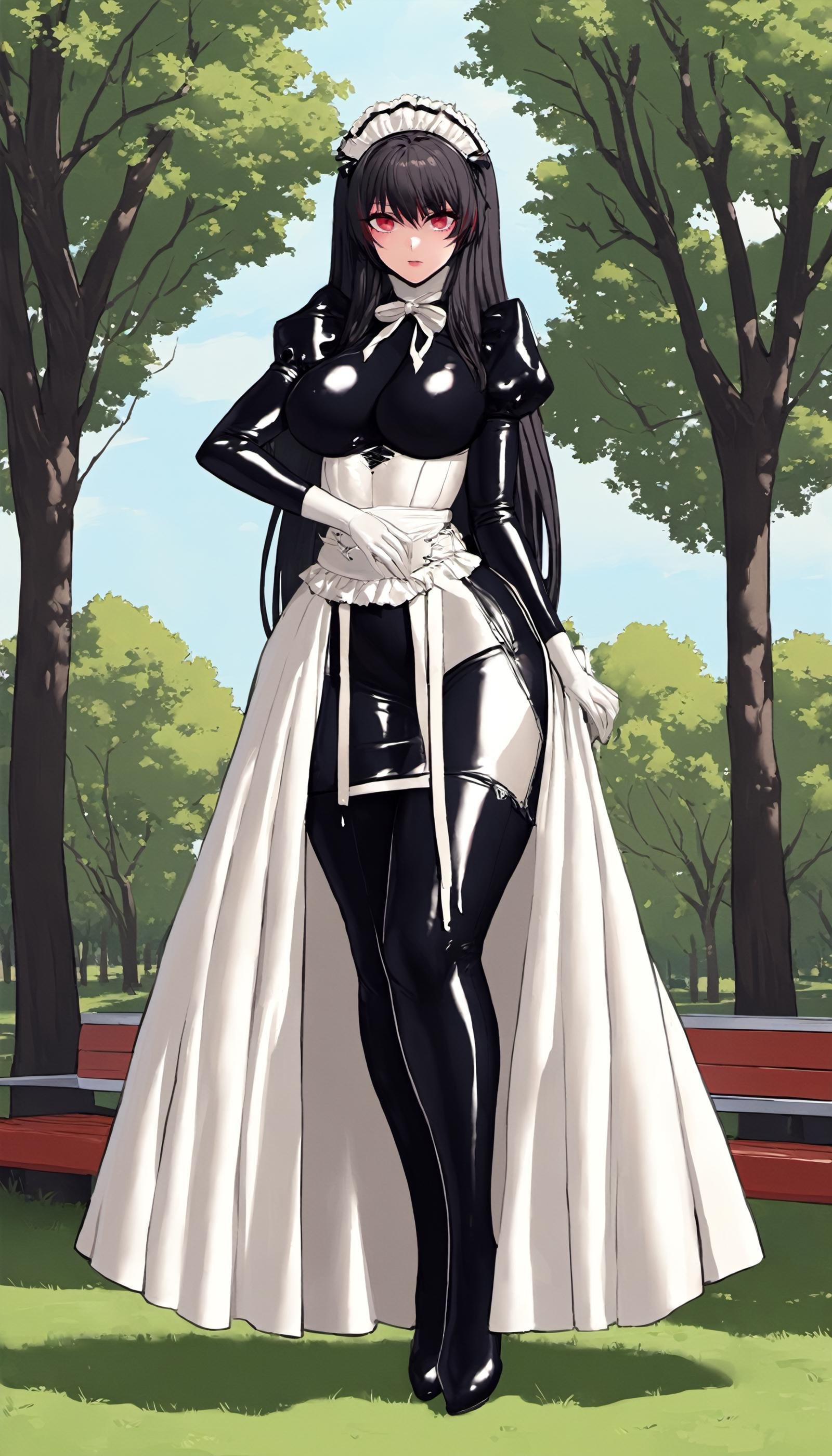 1girl,  latex bodysuit,  cowboy shot by From /dev/null on Tensor.Art