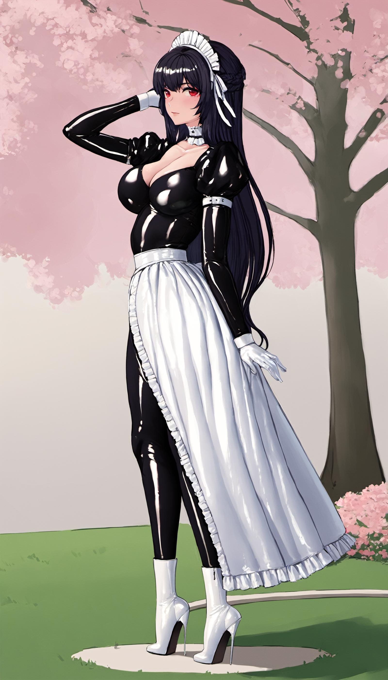 1girl,  latex bodysuit,  cowboy shot by From /dev/null on Tensor.Art