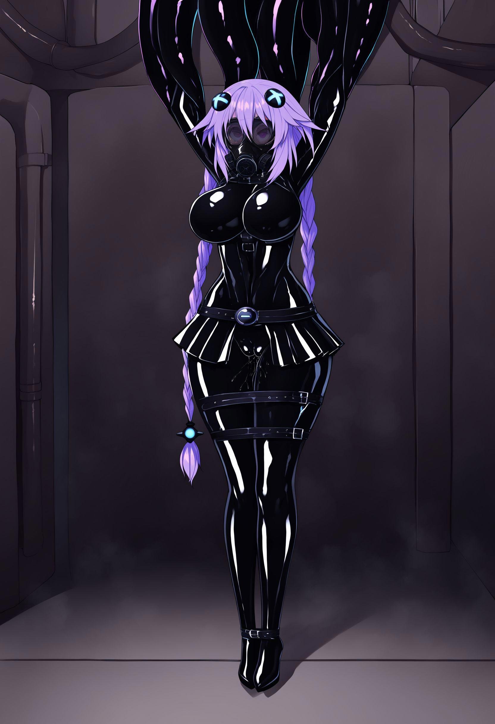 tesomu,  1girl,  (purple heart \(neptunia\):1.2) by From /dev/null on Tensor.Art