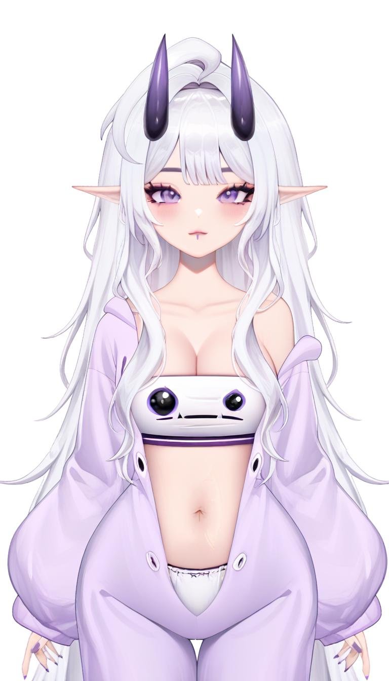 powdur,  1girl,  gradient horns by AndroidXL on Tensor.Art
