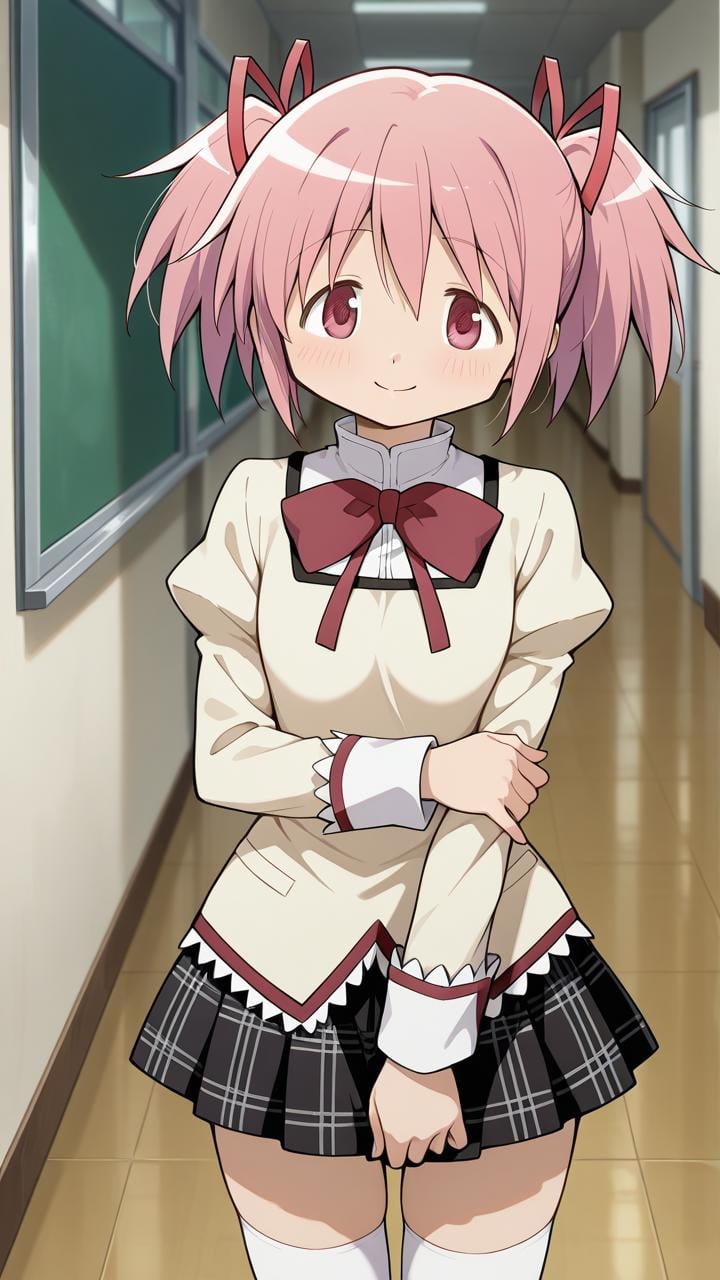 smile,  school,  mitakihara school by ILoveMaids on Tensor.Art